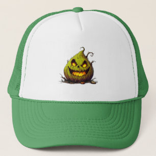 Casquette Citrouille de Jack O’Lantern effrayante aux yeux l