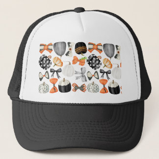 Casquette Citrouille motif d'aquarelle de l'arc de chute d'H