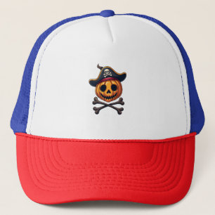 Casquette Citrouille Pirate - Chemise crâne Halloween