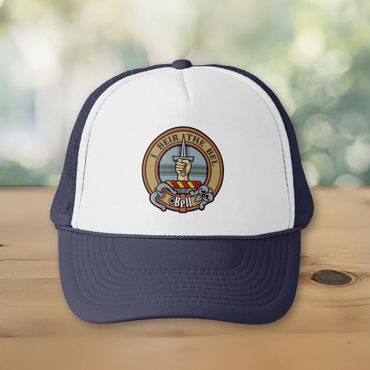 Casquette Clan Bell Crest sur Tartan