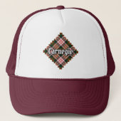 Casquette Clan Carnegie robe Tartan (Devant)