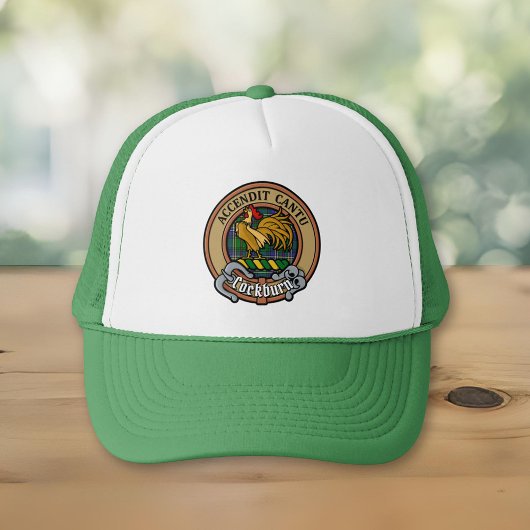 Casquette Clan Cockburn Crest sur Tartan