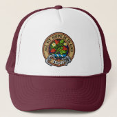Casquette Clan Fraser Crest over Hunting Tartan Trucker Hat (Devant)