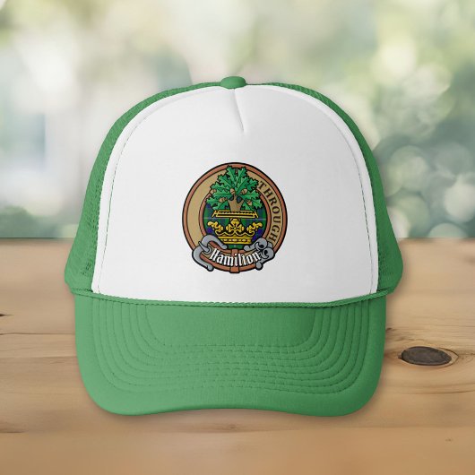 Casquette Clan Hamilton Crest sur la chasse Tartan