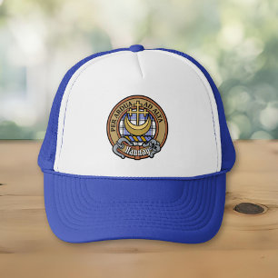 Casquette Clan Hannay Crest sur Tartan