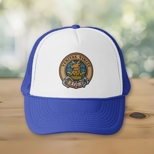 Casquette Clan Keith Crest sur Tartan Trucker Hat