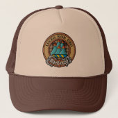 Casquette Clan MacKenzie Crest sur Tartan de chasse Brown (Devant)