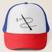 Casquette Clarinet et notes musicales (Devant)