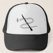 Casquette Clarinet et notes musicales (Devant)