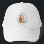 Casquette Classe de diplômes de 20XX Photo personnalisée sim<br><div class="desc">Ce design simple et classique est composé de sans serif et de typographie cursive ludique et d'ajouter une photo personnalisée.</div>