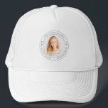 Casquette Classe de diplômes de 20XX Photo personnalisée sim<br><div class="desc">Ce design simple et classique est composé de sans serif et de typographie cursive ludique et d'ajouter une photo personnalisée.</div>