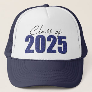 Casquette Classe de Parties scintillant bleu marine de 2025