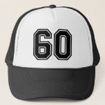 Casquette Classic Black 60th Birthday Trucker Hat<br><div class="desc">Classic Black 60th Birthday Party Trucker Hat celebrates someone who is turning 60 years old</div>