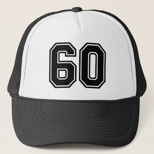 Casquette Classic Black 60th Birthday Trucker Hat (Devant)