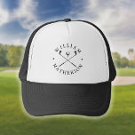 Casquette Classic Golf Clubs Nom Personnalisé Golfer<br><div class="desc">Personnalisez le nom pour créer un cadeau de golf classique et élégant. Idéal pour les individuels,  les clubs de golf et comme cadeau d'entreprise. Conçu par Thisisnotme©</div>