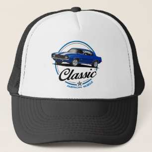 Casquette Classique Camaro Bleu Rétro