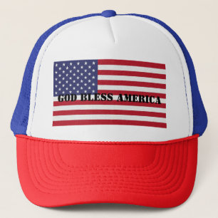 Casquette Classique patriotique et puissant Dieu bénisse l'A