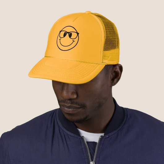 Casquette Classique Retro Nerd Geek Face Sourire sourire (En situation)
