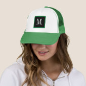 Casquette Classy Green Custom Single Initial Classic (En situation)