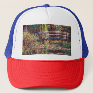 Casquette Claude Monet - Eau Lily étang, Harmonie rose