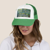 Casquette Claude Monet - Eau Lily étang, Harmonie verte (En situation)