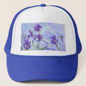 Casquette Claude Monet - Lilac Irises / Iris Mauves (Devant)