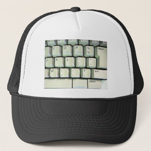 Casquette Clavier de machine à écrire (Devant)