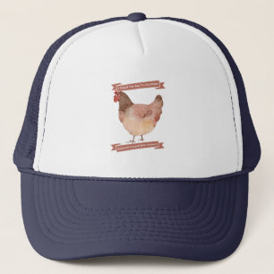 Casquette Clé Du Bonheur Entouré De Poulets