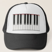 Casquette Clés de clavier de piano (Devant)