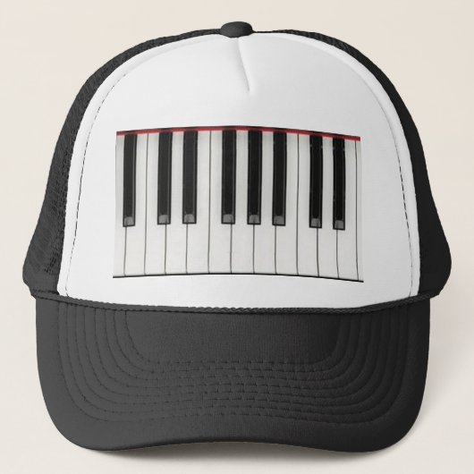 Casquette Clés de clavier de piano (Devant)