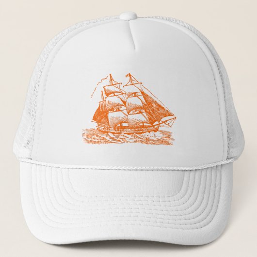Casquette Clipper - Orange (Devant)