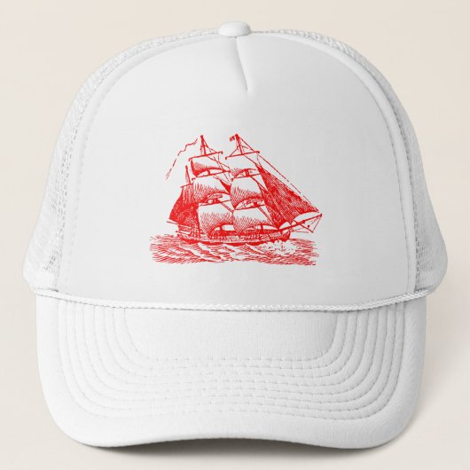 Casquette Clipper - Rouge (Devant)