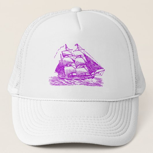 Casquette Clipper - Violet (Devant)