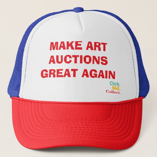 Casquette Cliquez, Misez, Collectionnez. Livre (Devant)