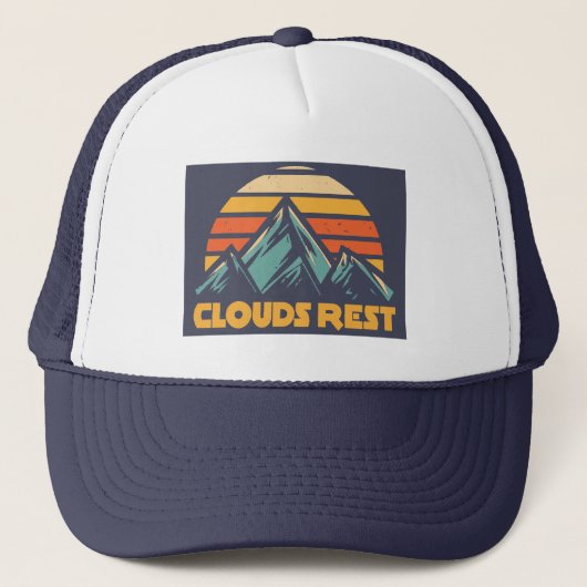 Casquette Clouds Rest Mountain Yosemite Retro Turquoise (Devant)