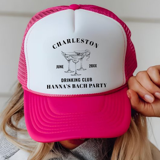 Casquette Club de Bach de fête de mariage personnalisé pour 