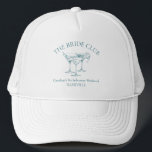 Casquette Club de cocktail social personnalisé pour enterrem<br><div class="desc">Lancez la fête avec ce chapeau de camionneur élégant et amusant de Club de cocktail social personnalisé pour enterrement de vie de jeune fille ! Parfait pour les week-ends d'enterrement de vie de jeune fille, les douches de mariée ou les soirées entre filles, ce chapeau ajoute une touche personnelle à...</div>