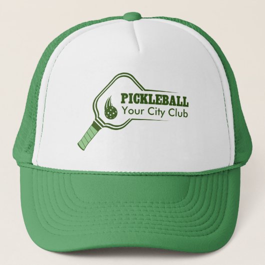 Casquette Club de Pickleball sur mesure Green (Devant)