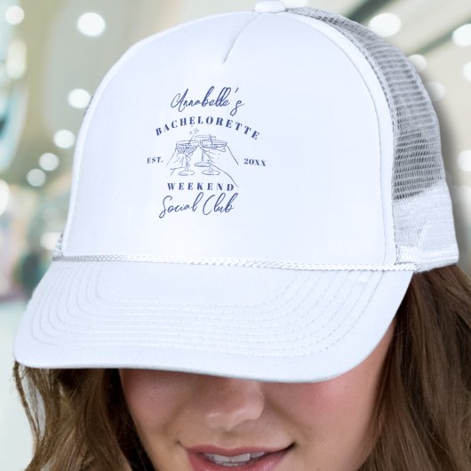 Casquette Club Social Enterrement de Vie de Jeune Fille Prép