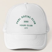 Casquette Club Social PKBL Vert Pickleball (Devant)