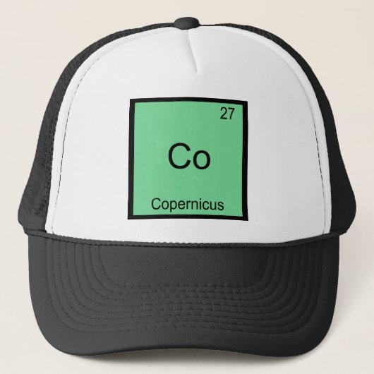 Casquette Co - Copernic Tee Funny Chimie Symbole Élément (Devant)