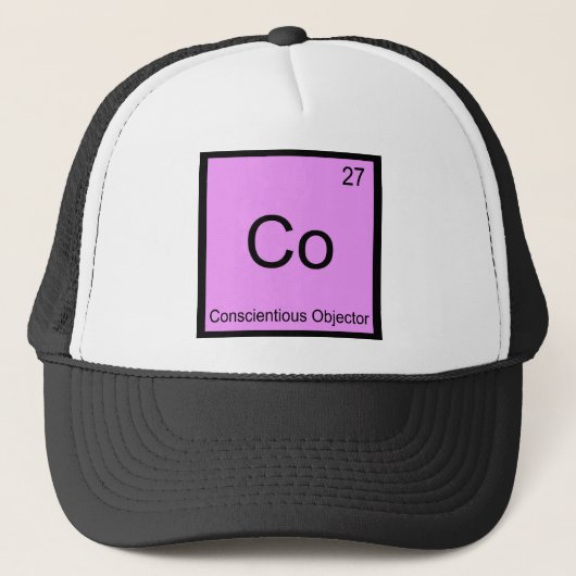 Casquette Co - Objecteur de conscience Élément de chimie Tee (Devant)
