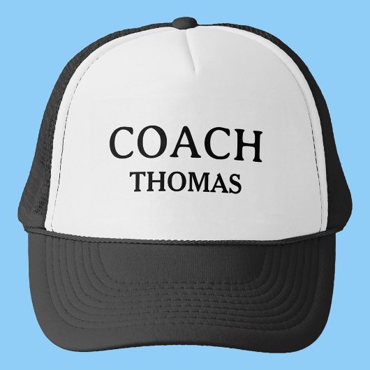 Casquette Coach Nom Personnalisé Typographie Personnalisée