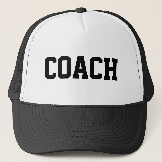 Casquette COACH Trucker Hat {Black} (Devant)