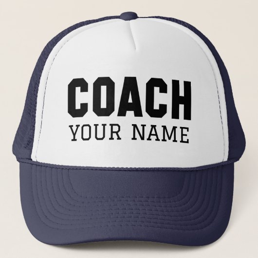 Casquette Coach Votre Nom (Devant)