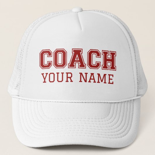Casquette Coach Votre Nom (Devant)