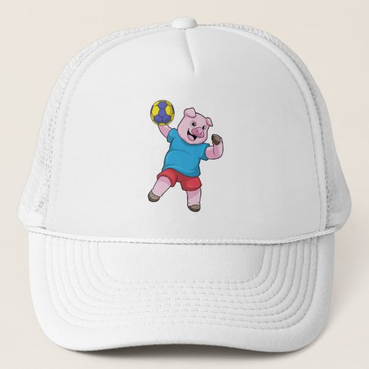 Casquette Cochon à Handball Sports (Devant)