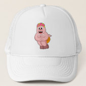 Casquette Cochon à sauter dans l'eau (Devant)