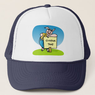 Casquette Cochon avec panneau