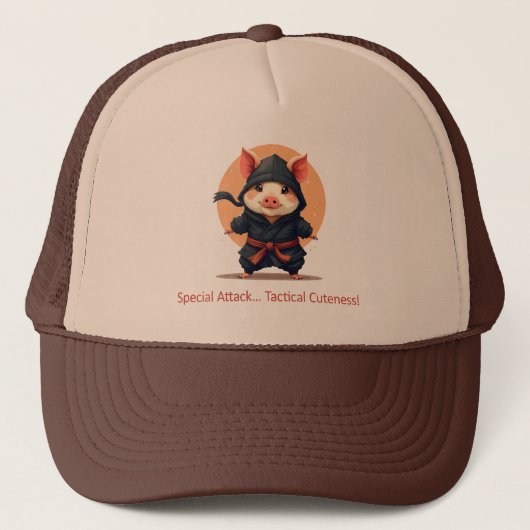 Casquette Cochon de Ninja (Devant)